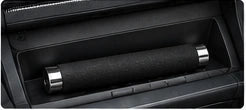 Collapsed baton inside a vehicle glovebox