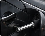 Baton shown near a car door
