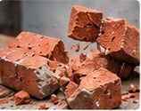 Loose and broken bricks